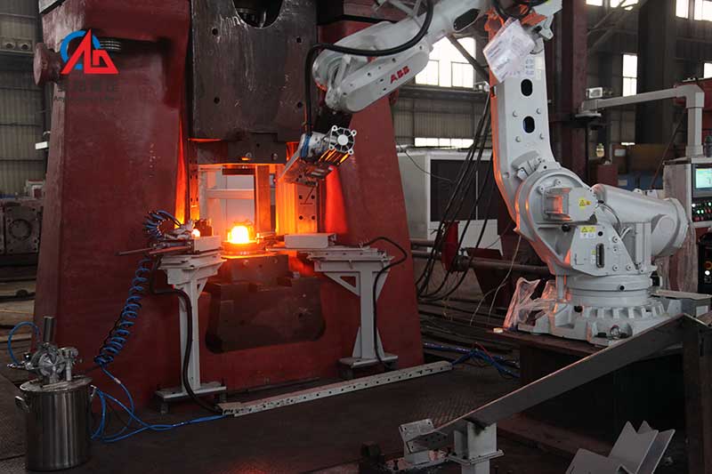 steel ball making process on pneumatic forging hammer